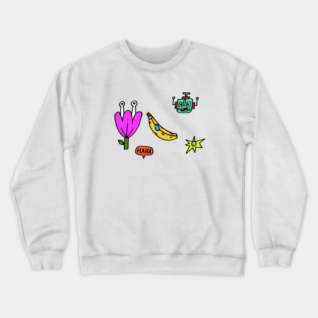 Doodle Crewneck Sweatshirt by AdrianaStore